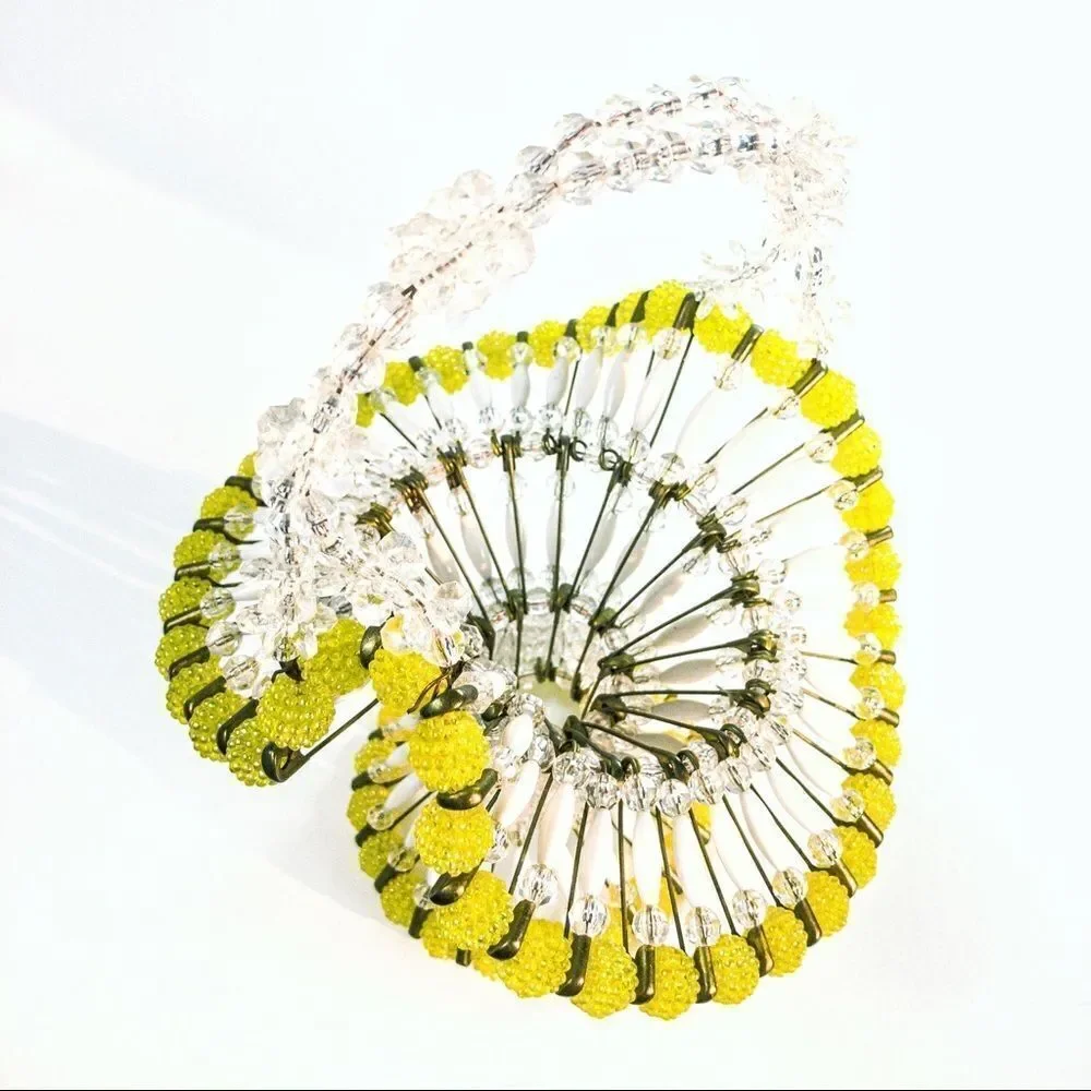 VTG MCM Safety Pin & Bead Basket